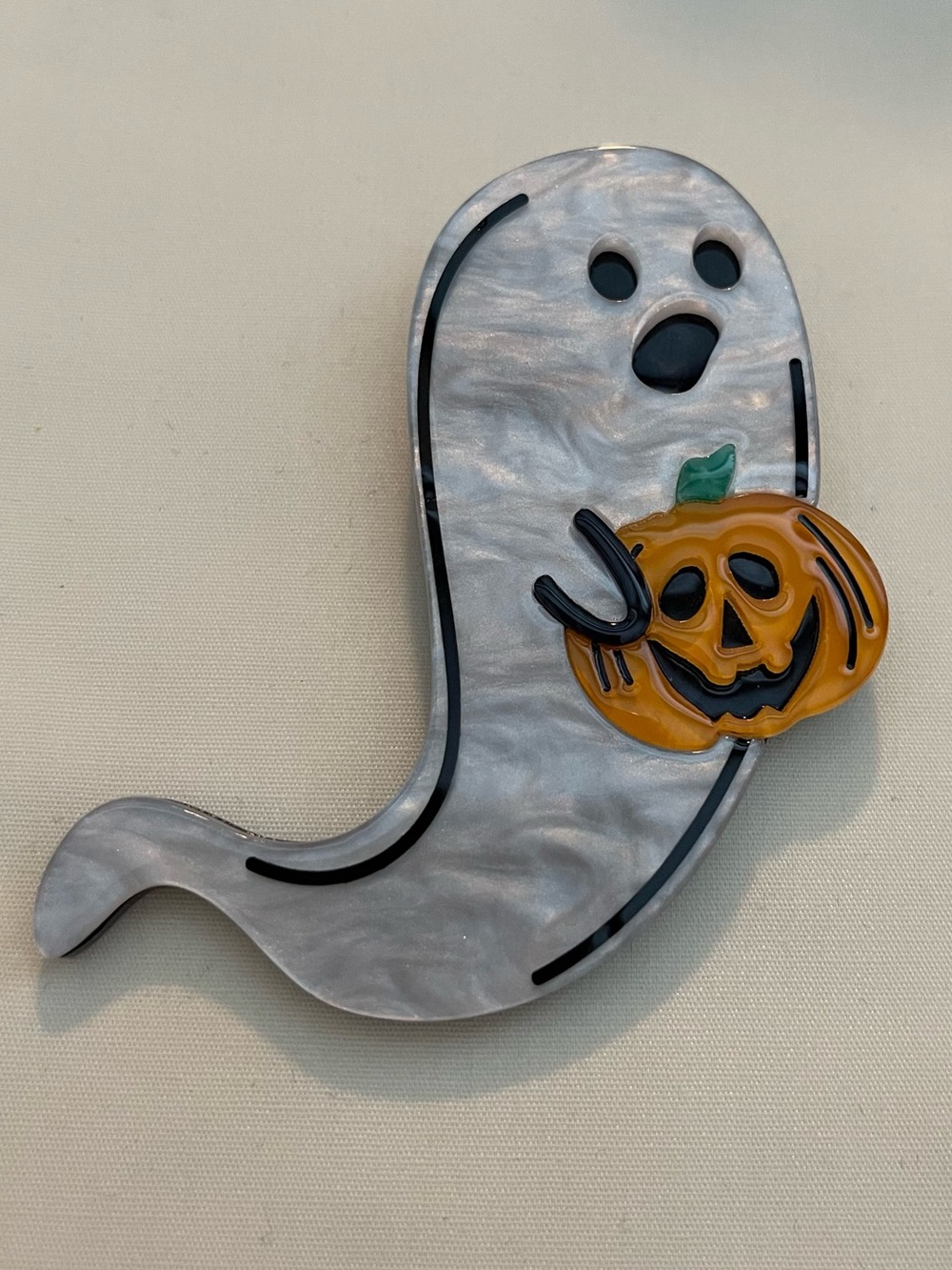 Erstwilder Lil Boo Ghost Halloween Brooch Pin - Picture 2 of 9